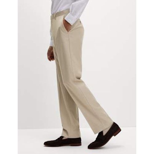 Mens Regular Fit Stretch Suit Trousers - M&S Collection - Modalova