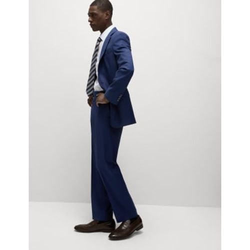 Mens Regular Fit Stretch Suit Trousers - - M&S Collection - Modalova