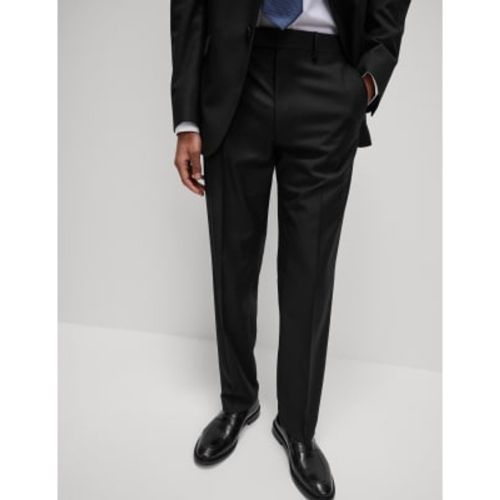 Mens Regular Fit Stretch Suit Trousers - - M&S Collection - Modalova