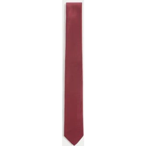 Mens Skinny Geometric Tie - - M&S Collection - Modalova