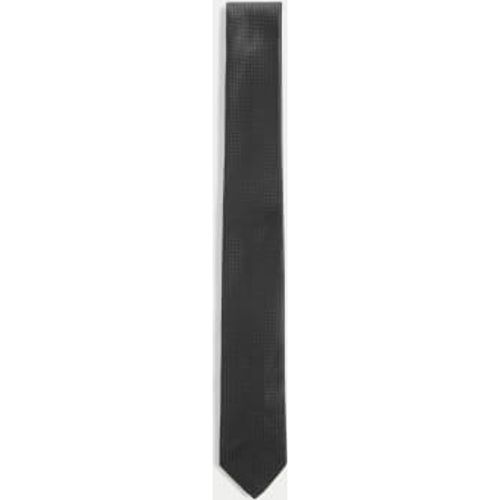 Mens Skinny Geometric Tie - - M&S Collection - Modalova