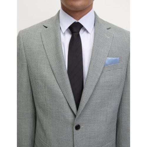 Mens Regular Fit Textured Puppytooth Suit Jacket - - M&S Collection - Modalova