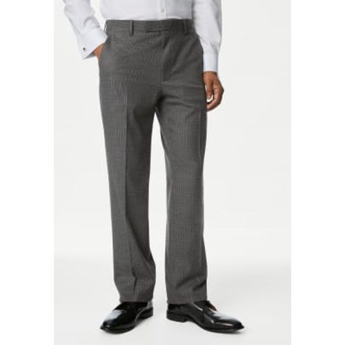 Mens Regular Fit Puppytooth Suit Trousers - - M&S Collection - Modalova