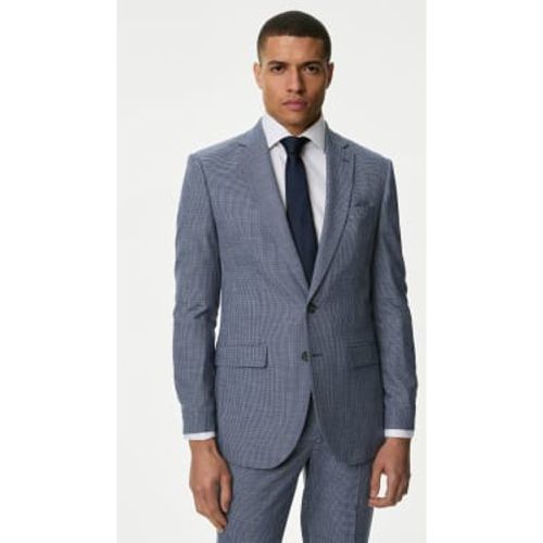 Mens Slim Fit Puppytooth Stretch Suit Jacket - /, / - M&S Collection - Modalova