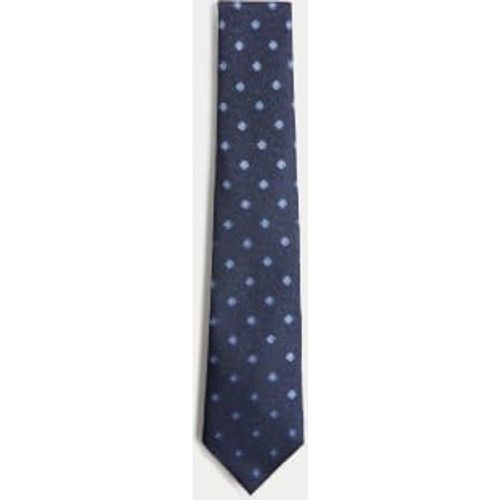 Mens Textured Floral Pure Silk Tie - - M&S Collection - Modalova