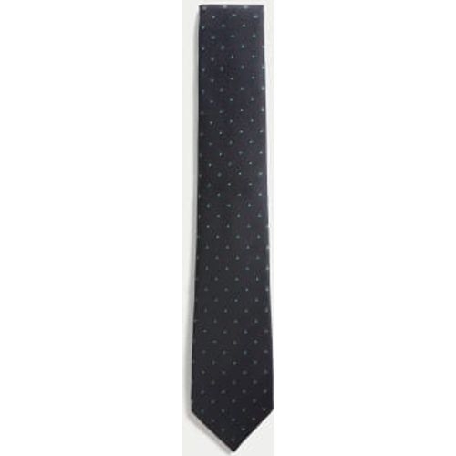 Mens Slim Geometric Tie - - M&S Collection - Modalova