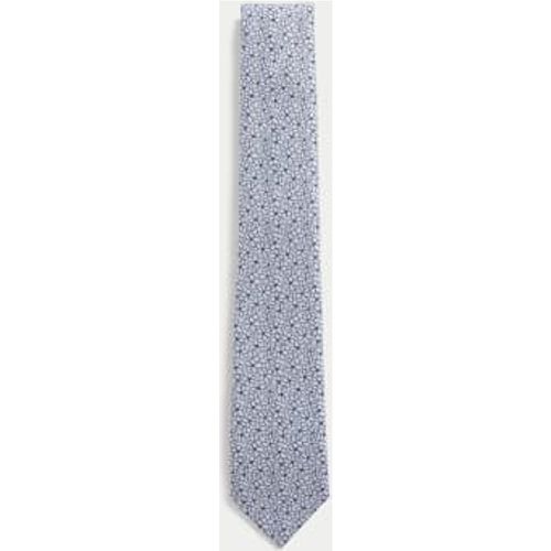 Mens Slim Floral Tie - /, / - M&S SARTORIAL - Modalova