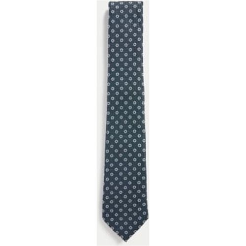 Mens Slim Floral Tie - - M&S SARTORIAL - Modalova