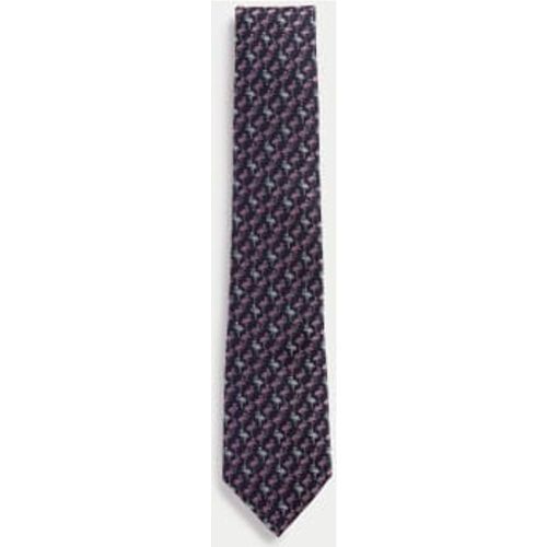 Mens Flamingo Pure Silk Tie - - M&S Collection - Modalova