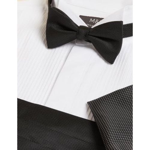 Mens Bow Tie, Pocket Square & Cummerbund Set - - M&S Collection - Modalova