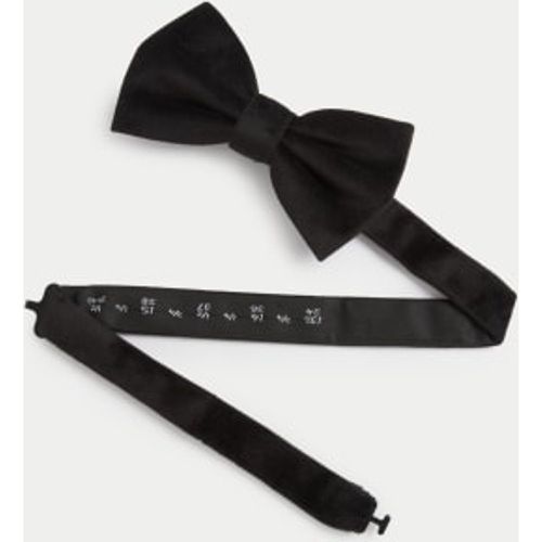 Mens Velvet Bow Tie - - M&S Collection - Modalova