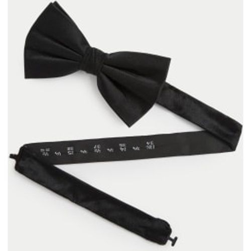 Mens Pure Silk Bow Tie - - M&S Collection - Modalova