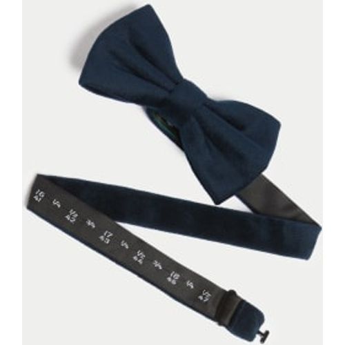 Mens Velvet Bow Tie - - M&S Collection - Modalova