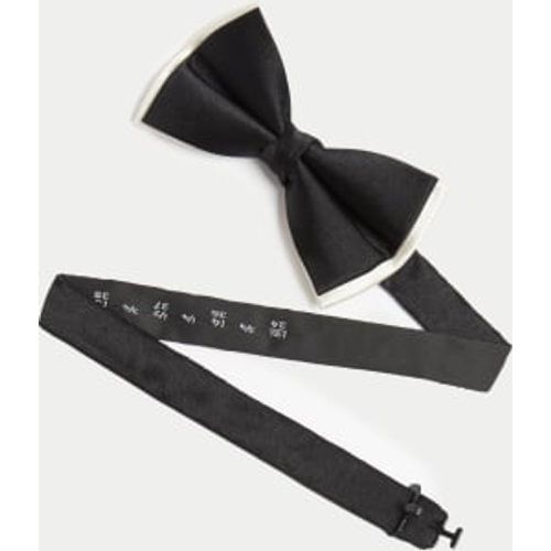 Mens Pure Silk Bow Tie - - M&S Collection - Modalova