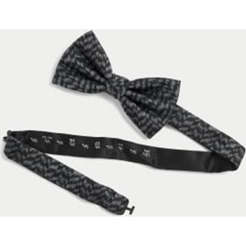 Mens Pure Silk Glitter Bow Tie - - M&S Collection - Modalova