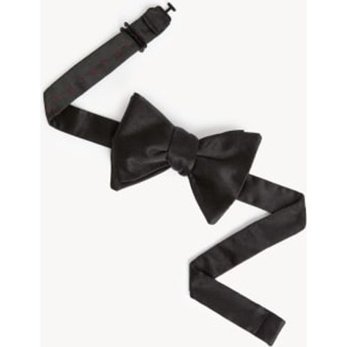 Mens Pure Silk Bow Tie - - M&S Collection - Modalova