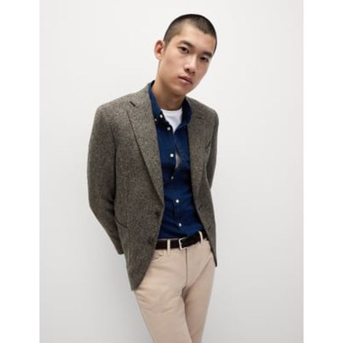 Mens Pure Wool Donegal Blazer - - M&S Collection - Modalova