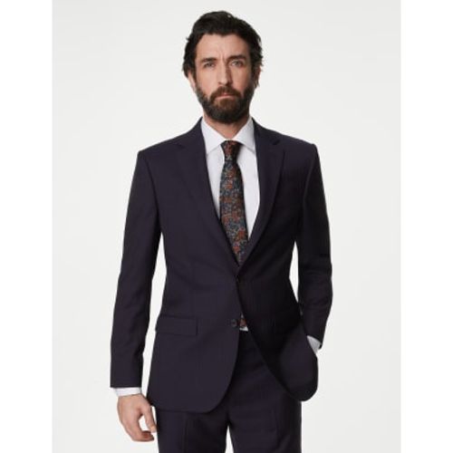 Mens Regular Fit Herringbone Pure Wool Suit Jacket - - M&S SARTORIAL - Modalova