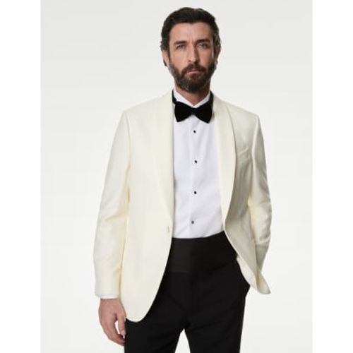 Mens Wool Rich Shawl Lapel Dinner Jacket - - M&S SARTORIAL - Modalova