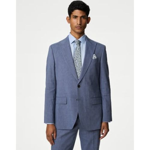 Mens Tailored Fit Linen Rich Suit Jacket - - M&S Collection - Modalova