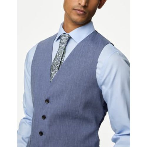 Mens Italian Linen Miracle™ Waistcoat - - M&S Collection - Modalova