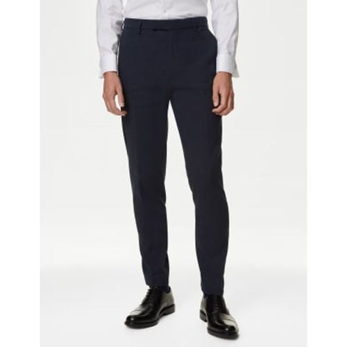 Mens Tailored Fit Italian Linen Miracle™ Suit Trousers - - M&S Collection - Modalova