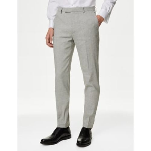 Mens Tailored Fit Italian Linen Miracle™ Suit Trousers - - M&S Collection - Modalova