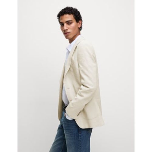 Mens Cotton Rich Seersucker Blazer - - M&S Collection - Modalova