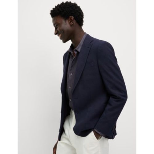 Mens Cotton Rich Seersucker Blazer - - M&S Collection - Modalova