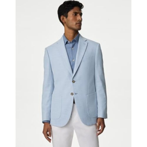 Mens Textured Stretch Blazer - - M&S Collection - Modalova