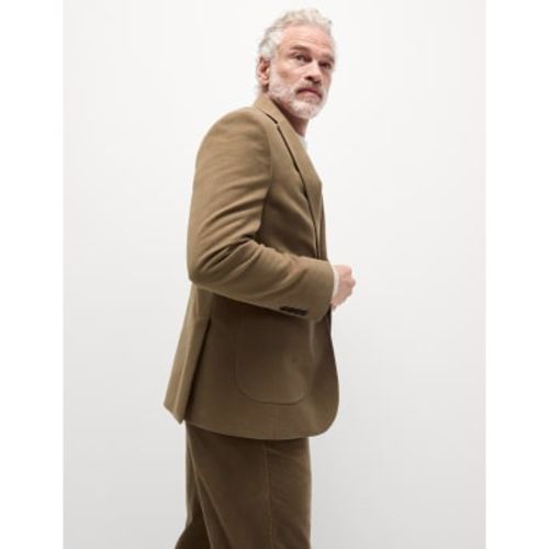 Mens Italian Moleskin Single Breasted Blazer - M&S Collection - Modalova
