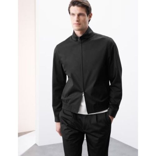 Mens Lightweight Cotton Rich Bomber Jacket with Stormwear™ - - Autograph - Modalova