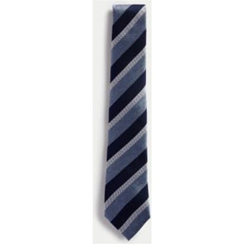 Mens Striped Pure Silk Tie - - M&S SARTORIAL - Modalova