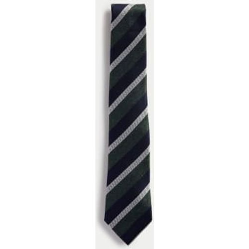 Mens Striped Pure Silk Tie - - M&S SARTORIAL - Modalova