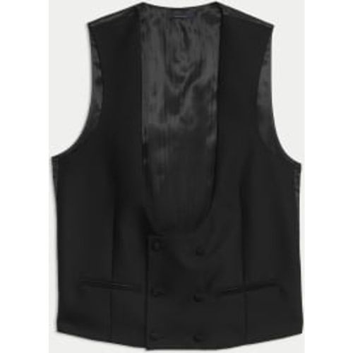 Mens British Pure Wool Double Breasted Waistcoat - - M&S SARTORIAL - Modalova