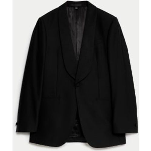 Mens Regular Fit British Pure Wool Tuxedo Jacket - - M&S SARTORIAL - Modalova