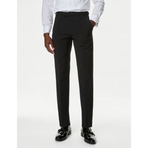 Mens Tailored Fit Wool Blend Tuxedo Trousers - - Autograph - Modalova