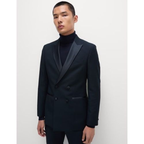 Mens Slim Fit Double Breasted Tuxedo Jacket - - M&S Collection - Modalova