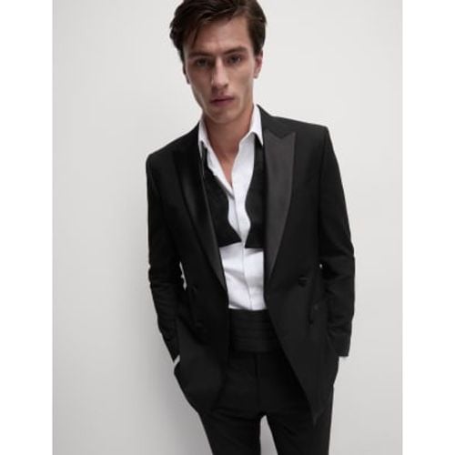 Mens Slim Fit Double Breasted Tuxedo Jacket - - M&S Collection - Modalova