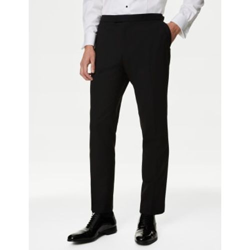 Mens Skinny Fit Stretch Tuxedo Trousers - - M&S Collection - Modalova