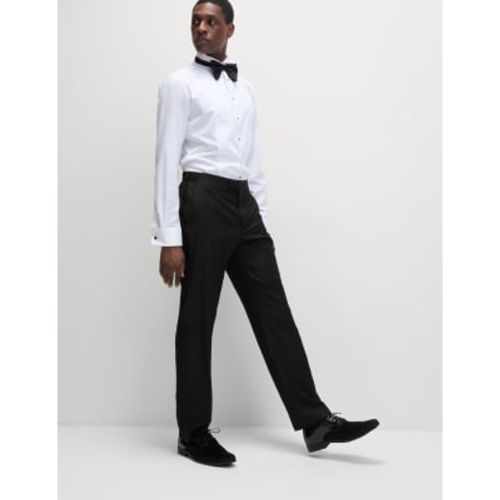 Mens Regular Fit Stretch Tuxedo Trousers - - M&S Collection - Modalova