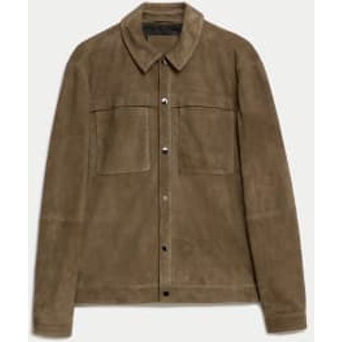 Mens Suede Shacket - - Autograph - Modalova