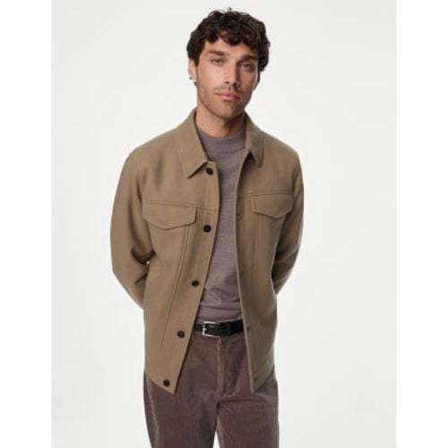 Mens Collared Shacket - - M&S Collection - Modalova