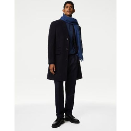 Mens Wool Rich Revere Overcoat with Cashmere - - M&S SARTORIAL - Modalova