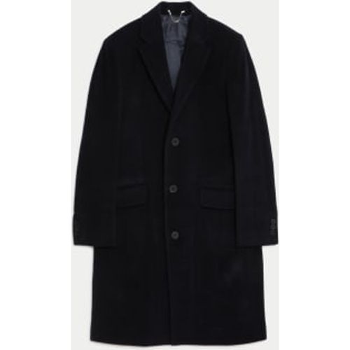 Mens Wool Rich Revere Coat with Cashmere - - Autograph - Modalova