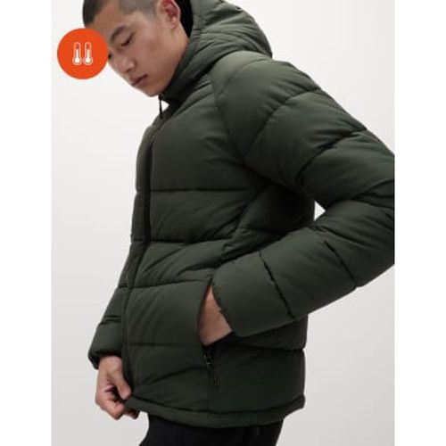 Mens Hooded Puffer Trek Jacket with Thermowarmth™ - - M&S Collection - Modalova