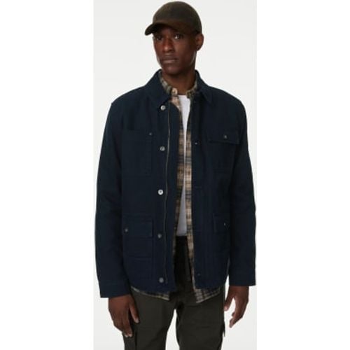 Mens Borg Lined Utility Jacket with Stormwear - - M&S Collection - Modalova