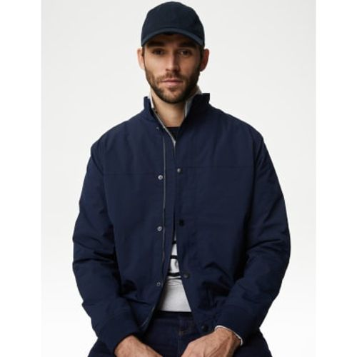 Mens Funnel Neck Bomber Jacket with Stormwear™ - - M&S Collection - Modalova