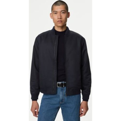 Mens Satin Bomber Jacket - - M&S Collection - Modalova