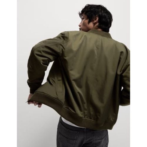 Mens Satin Bomber Jacket - - M&S Collection - Modalova